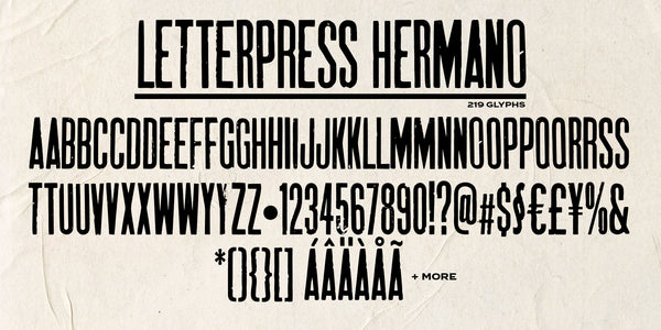 Letterpress Font Collection