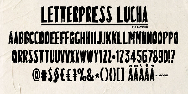 Letterpress Font Collection