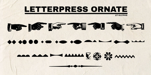 Letterpress Font Collection