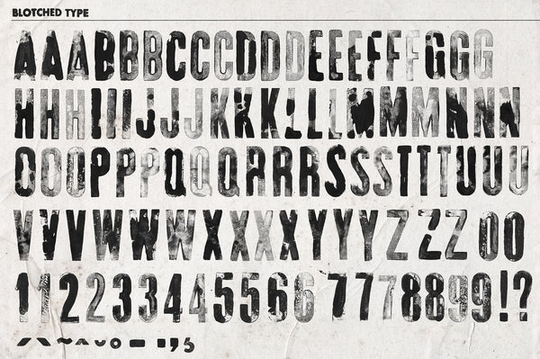 Blotched Type