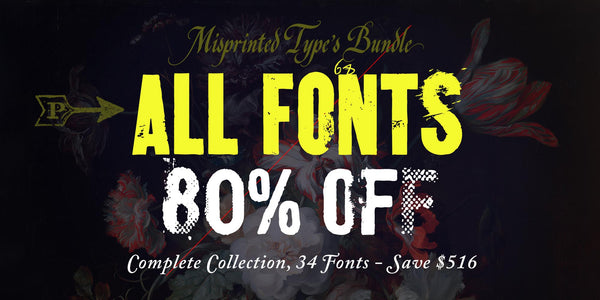 Fonts Bundle - 34 Fonts - 80% OFF